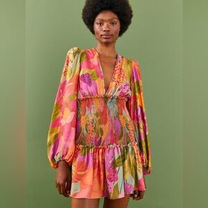 FARM Rio Vibrant Floral Mini Dress